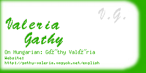 valeria gathy business card